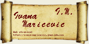 Ivana Marićević vizit kartica